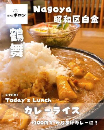 17日のおすすめ！カレーライス！(+100円でからあげカレーにも)