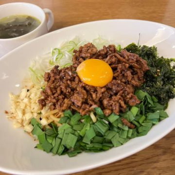 14日のランチは台湾混ぜそば！