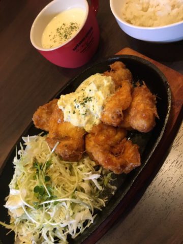 20日のランチはチキン南蛮！